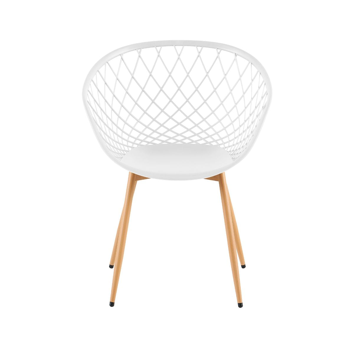 Scaun de living alb din polipropilena si metal Optimus Grand Haro, 3, hectarul.ro