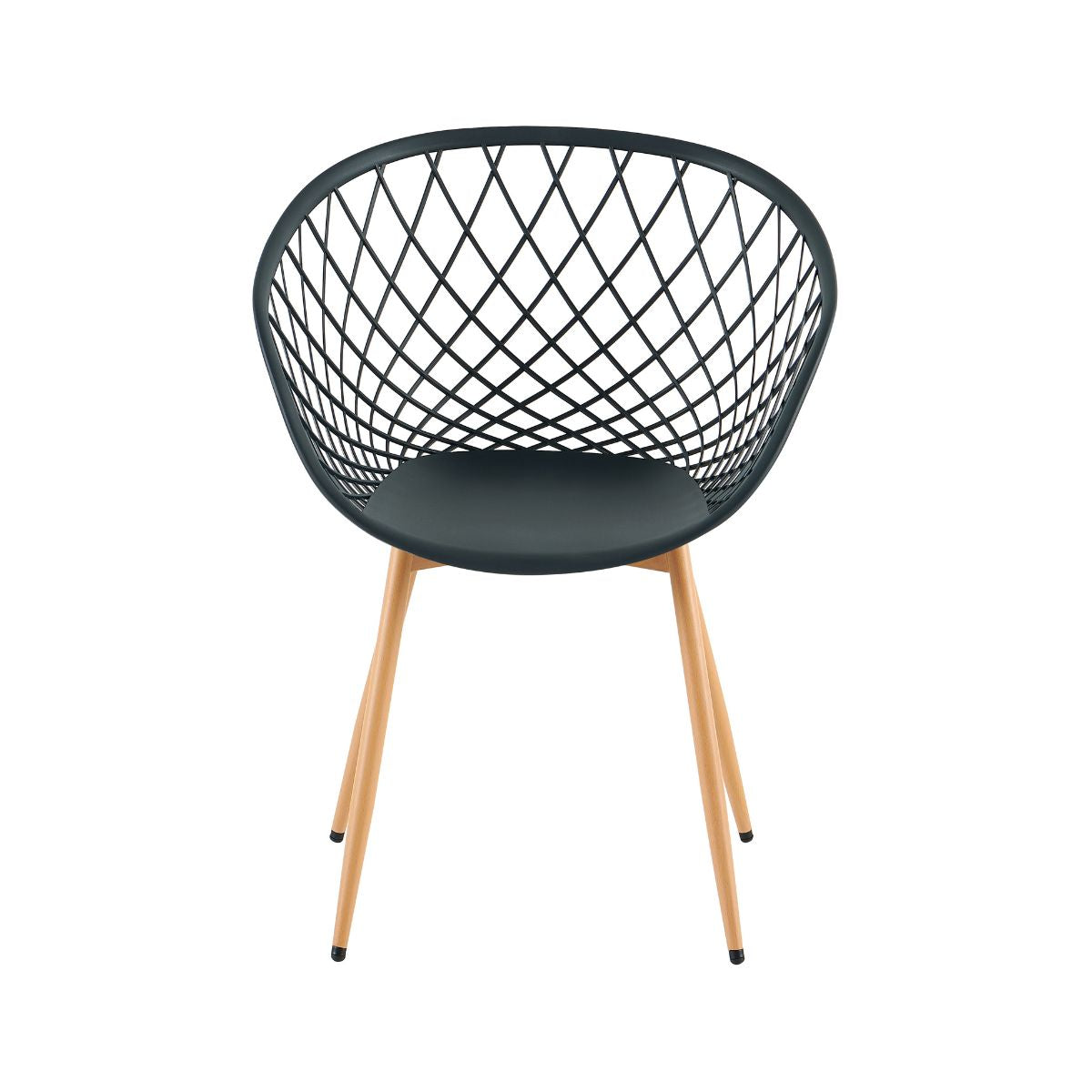 Scaun de living negru din polipropilena si metal Optimus Grand Haro, 4, hectarul.ro