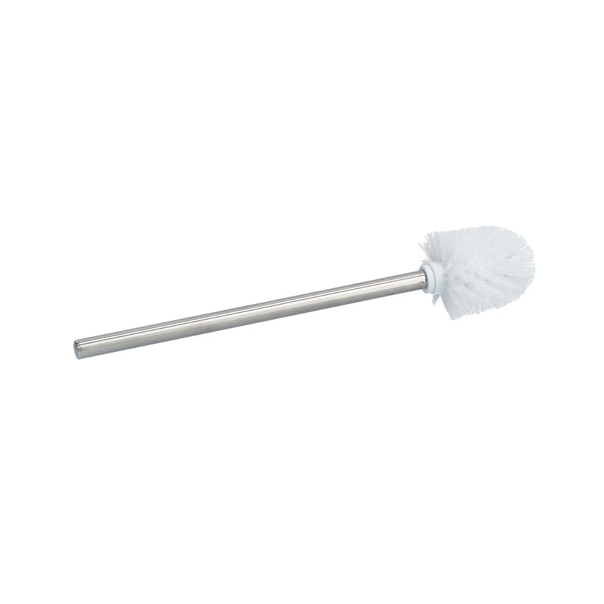 Perie de toaleta cu maner din inox și cap curatare alb, Ø 7,5 x 39,5 cm, Zeller, 1, hectarul.ro