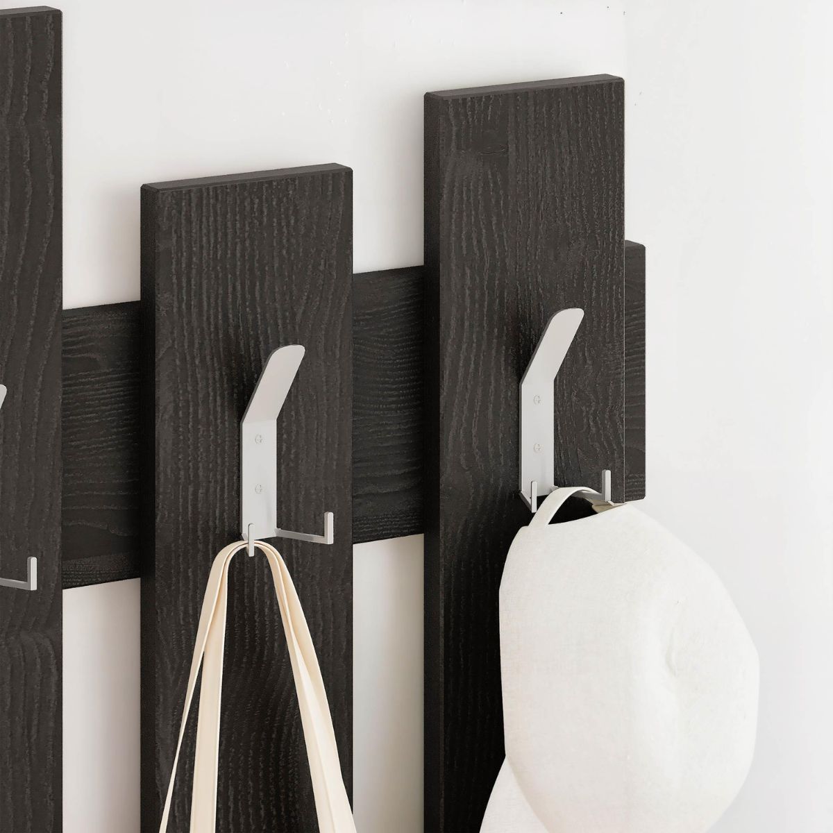 Cuier negru din PAL melaminat 64x81 cm Wave Decortie, 4, hectarul.ro