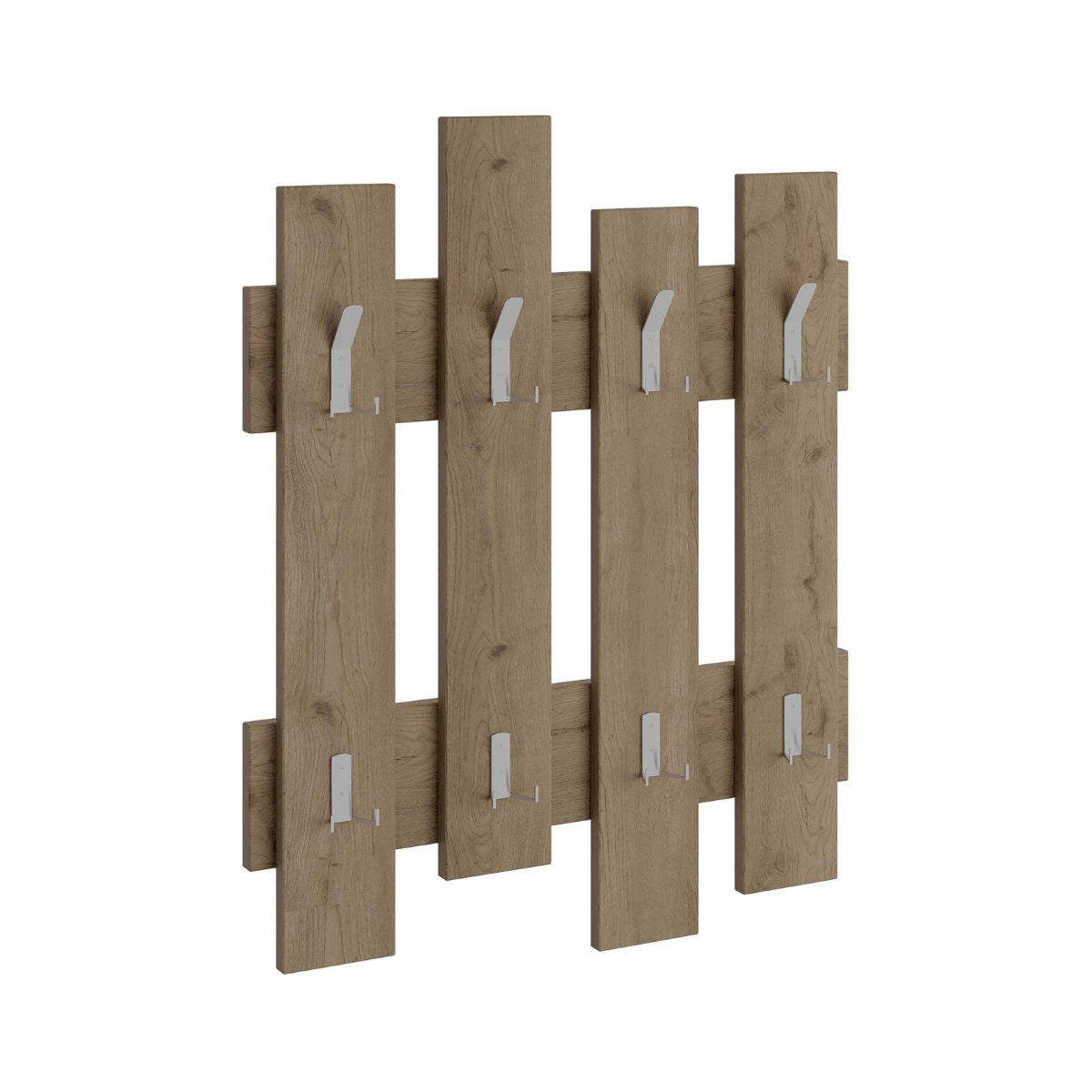 Cuier maro nuc din PAL melaminat 64x81 cm Wave Decortie, 3, hectarul.ro
