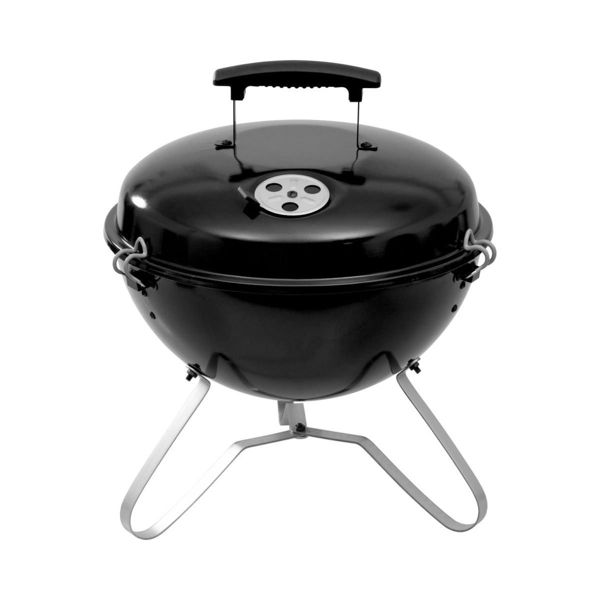 Gratar cu capac, pe carbuni, Strend Pro Niko BBQ, Ø37 cm, otel vopsit, portabil, 1, hectarul.ro