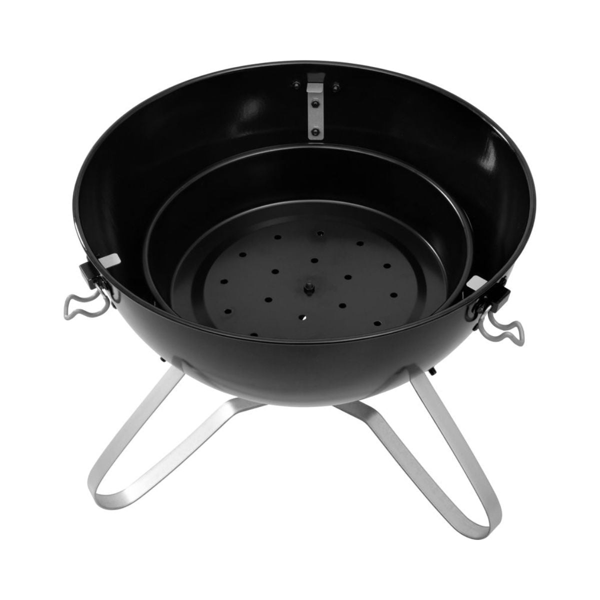 Gratar cu capac, pe carbuni, Strend Pro Niko BBQ, Ø37 cm, otel vopsit, portabil, 4, hectarul.ro