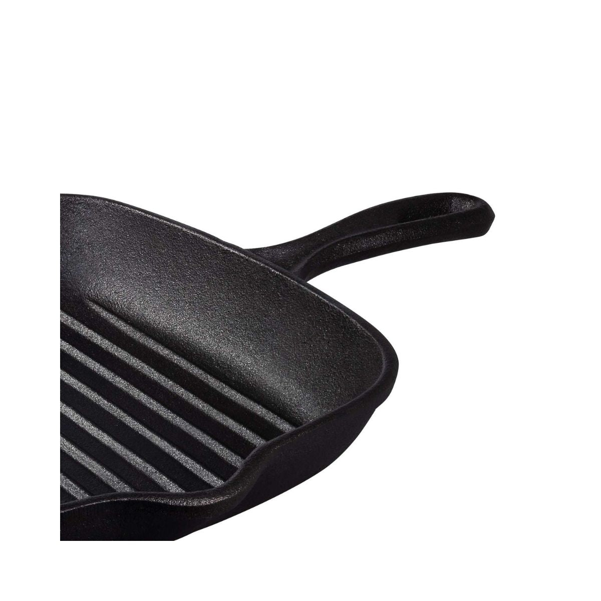 Tigaie-grill patrata 27x27 cm din fonta Black Collection Tramontina, 5, hectarul.ro