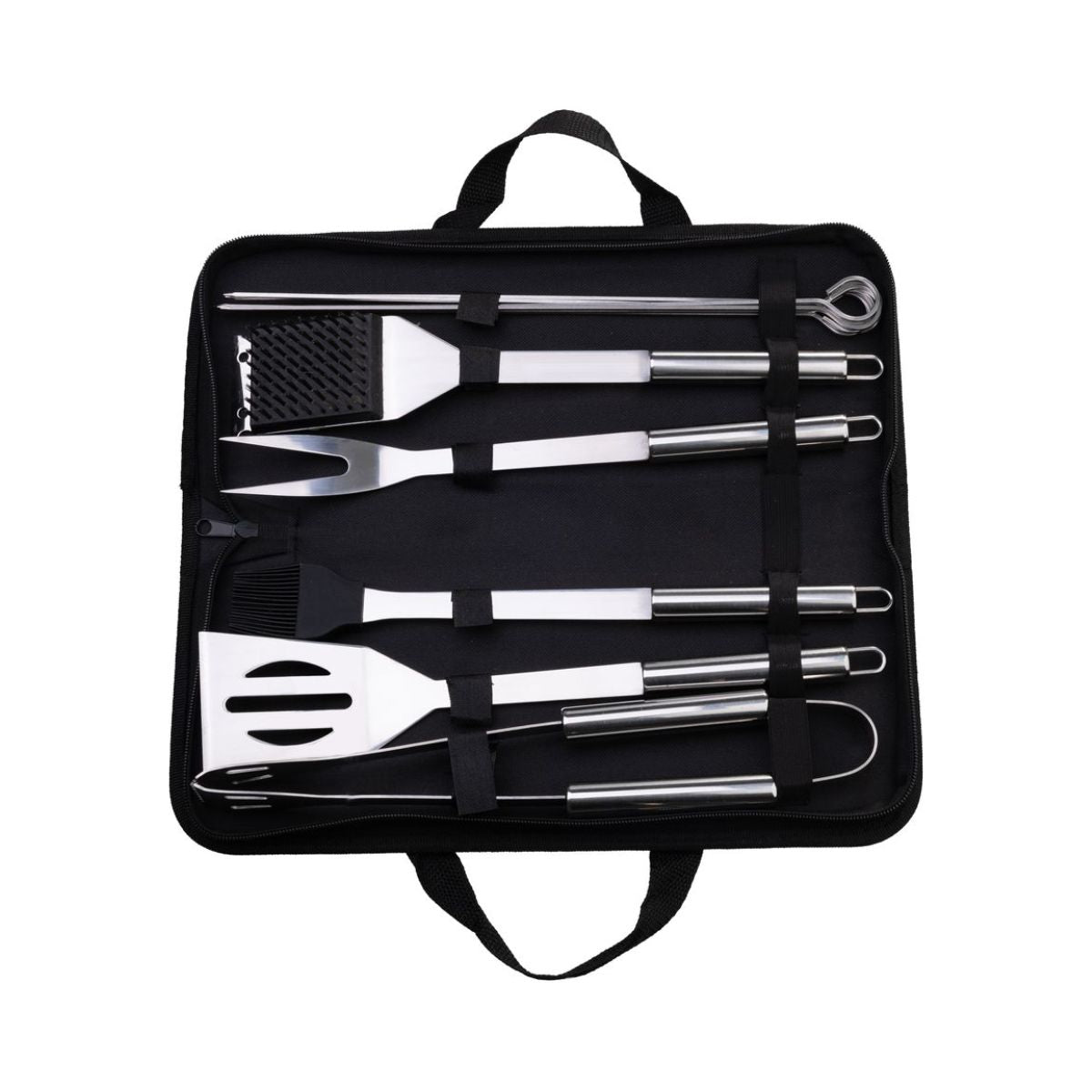 Set ustensile gratar 12 piese Strend Pro Grill inox in geanta transport, 4, hectarul.ro