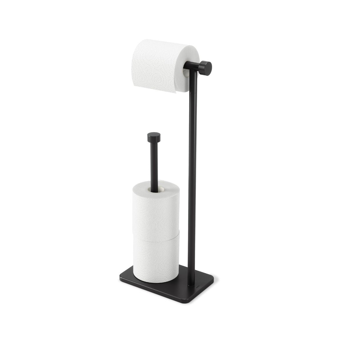 Suport pentru role de hartie, negru, din otel galvanizat, 20 x 12 x 52 cm, Cappa Umbra, 1, hectarul.ro