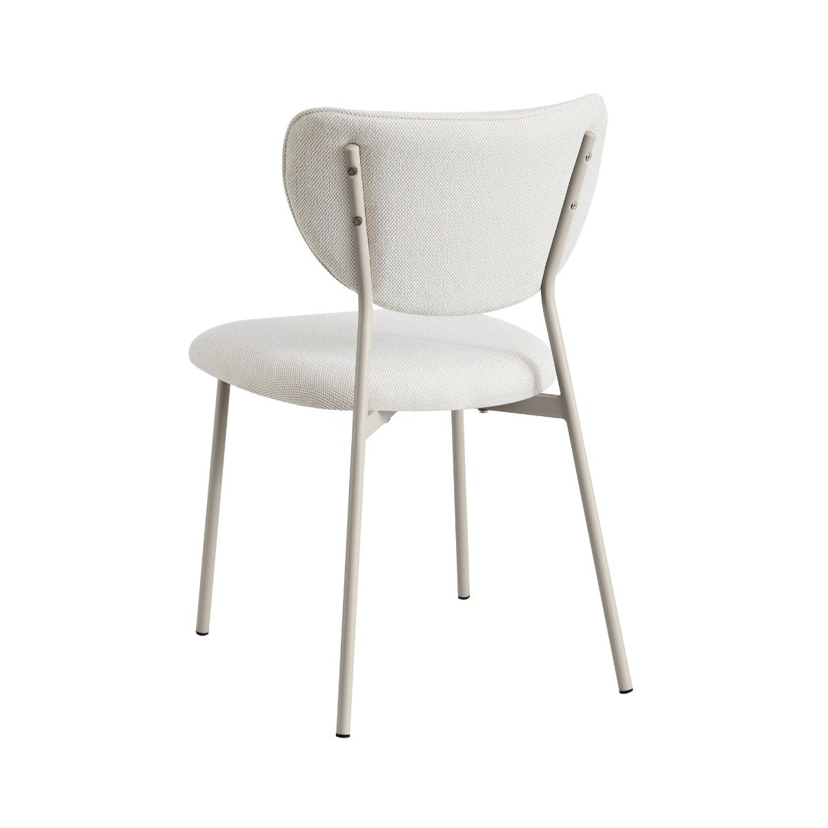 Scaun dining stivuibil Forum, crem, material textil si cadru metalic, 3, hectarul.ro