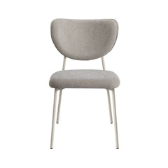 Scaun dining stivuibil Forum, bej-taupe, material textil si cadru metalic