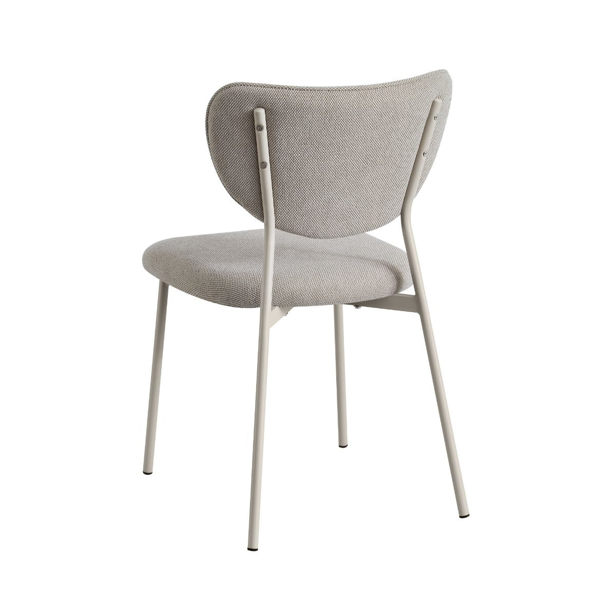Scaun dining stivuibil Forum, bej-taupe, material textil si cadru metalic, 3, hectarul.ro