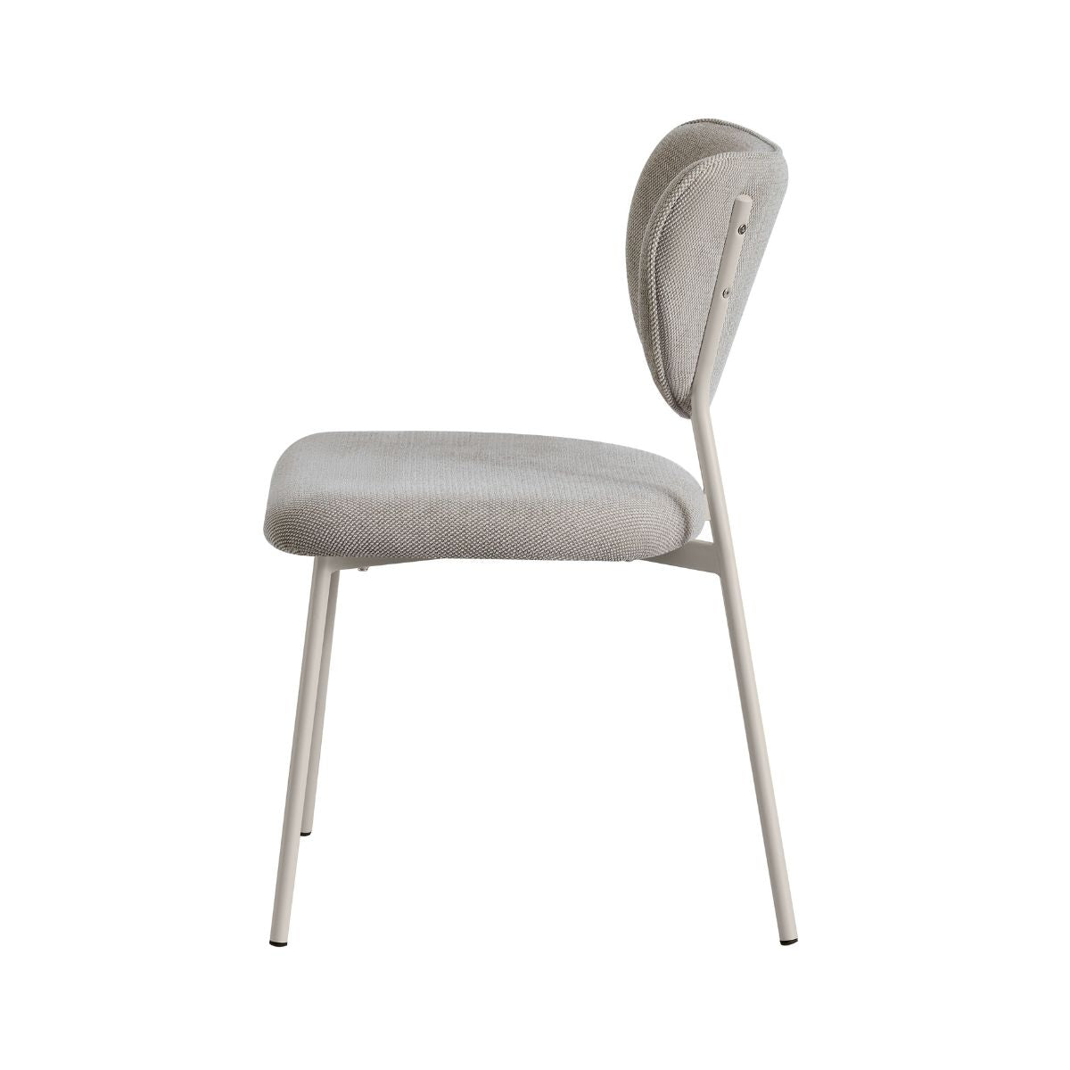 Scaun dining stivuibil Forum, bej-taupe, material textil si cadru metalic, 4, hectarul.ro