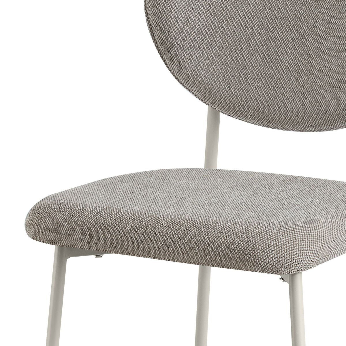 Scaun dining stivuibil Forum, bej-taupe, material textil si cadru metalic, 6, hectarul.ro