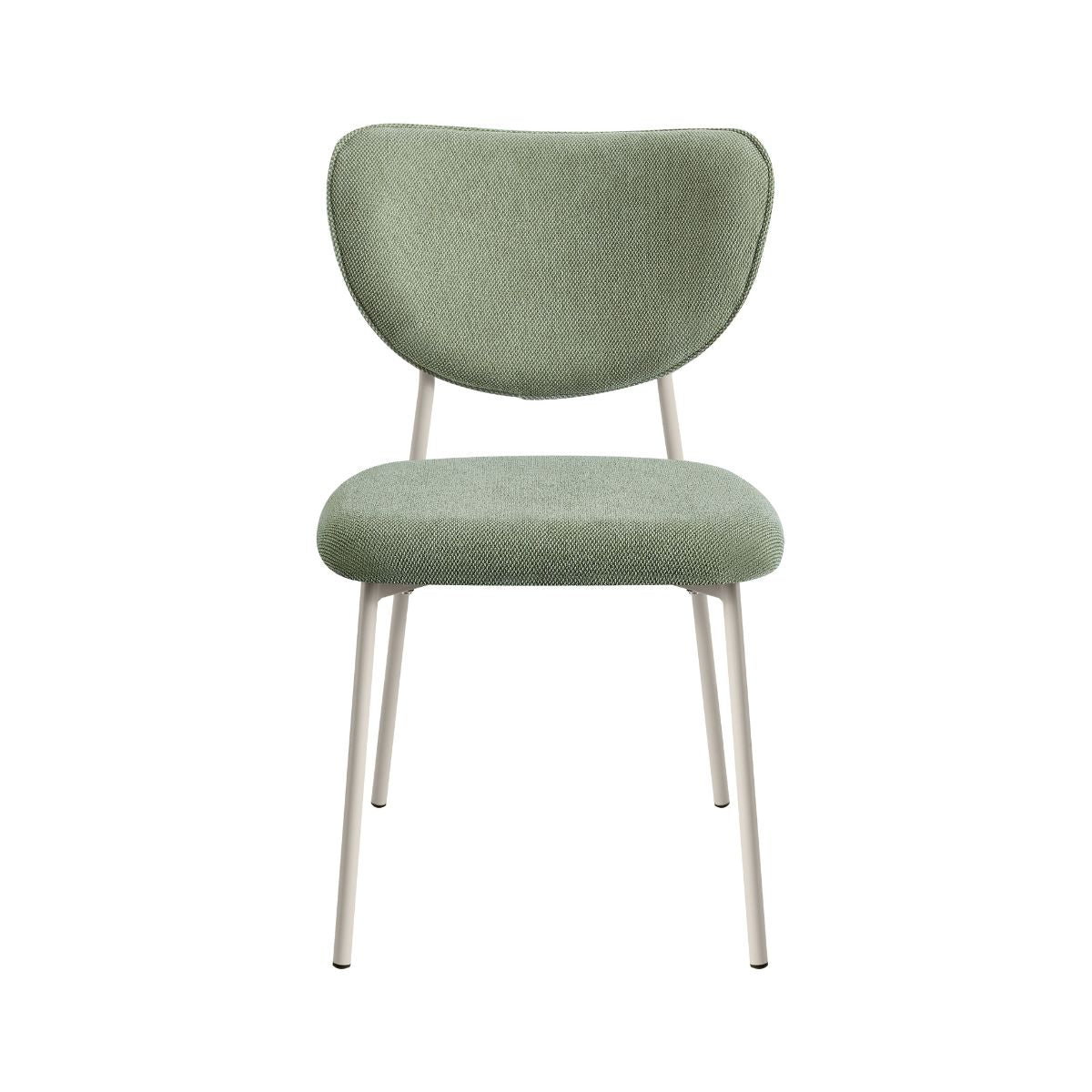 Scaun dining stivuibil Forum, verde, material textil si cadru metalic, 2, hectarul.ro