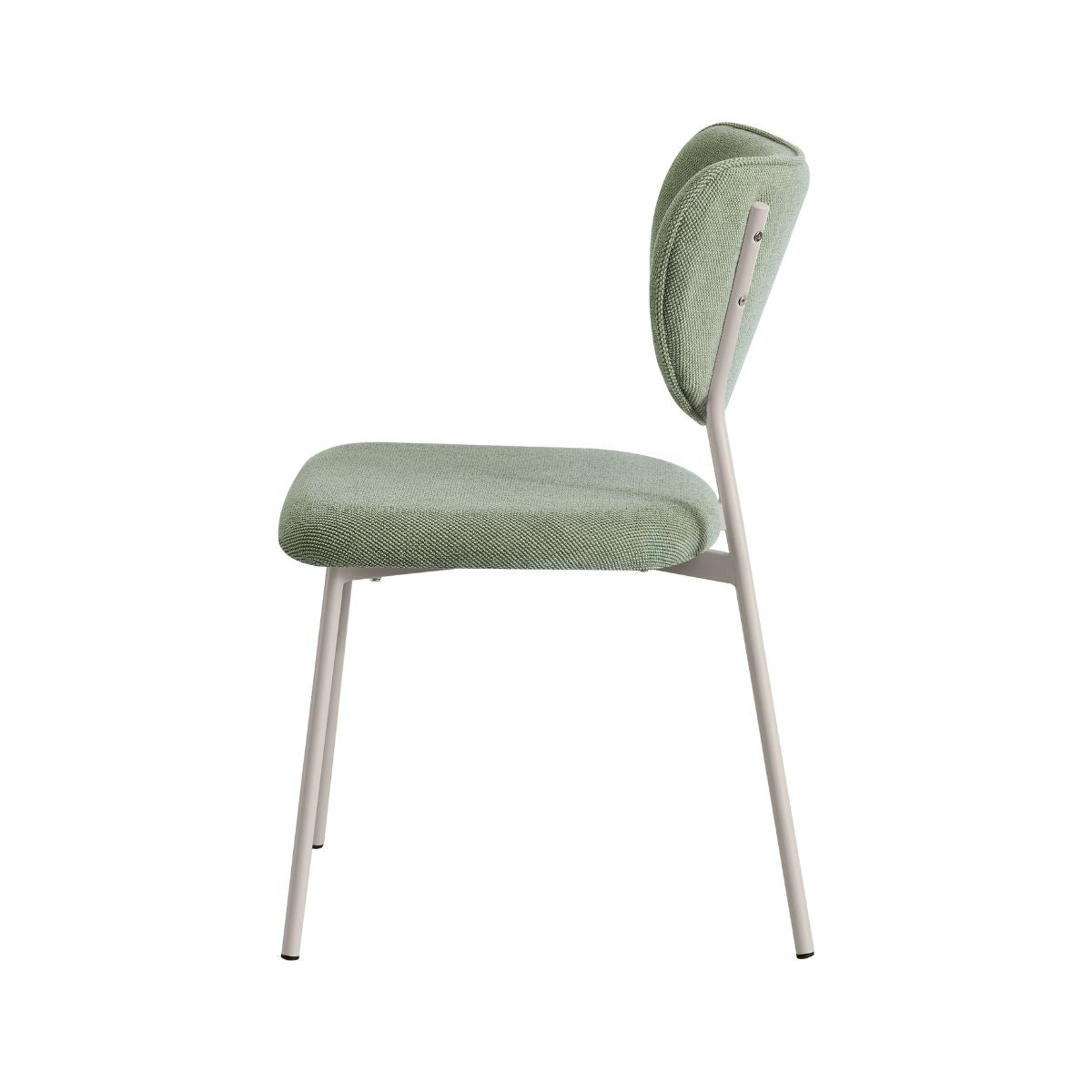 Scaun dining stivuibil Forum, verde, material textil si cadru metalic, 4, hectarul.ro