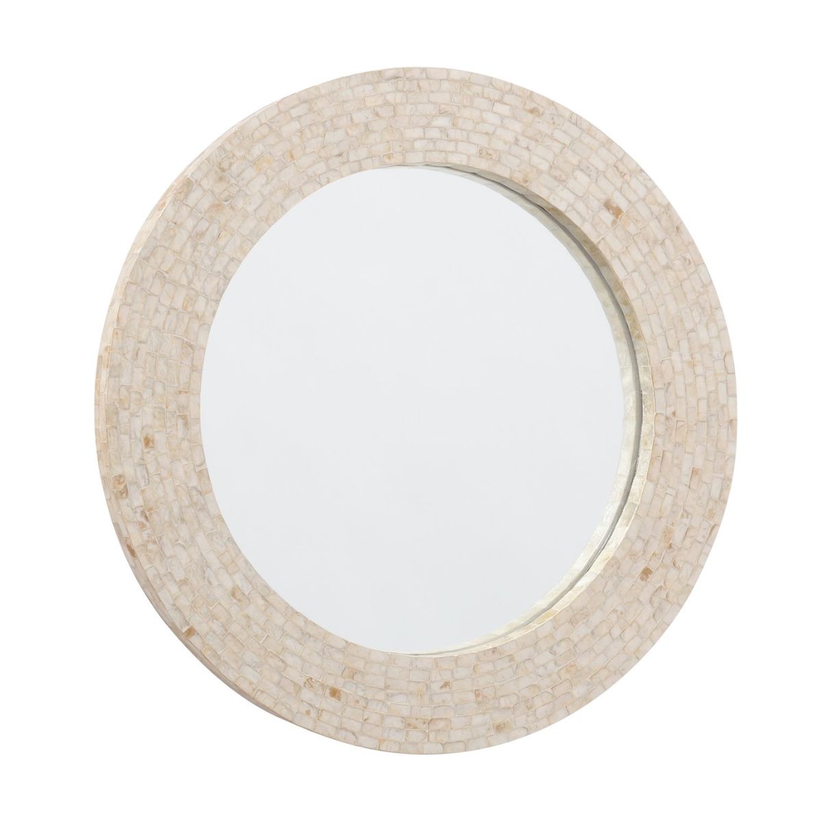 Oglindă de perete Ø73 cm "Capi" – realizată manual în Vietnam