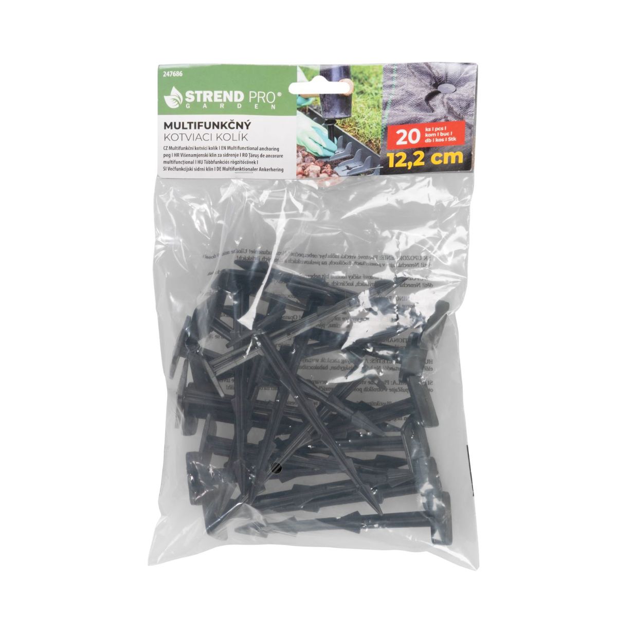 Cuie plastic fixare folii Strend Pro, 122 mm,  set 20 buc, 2, hectarul.ro