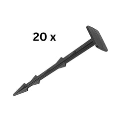 Cuie plastic fixare folii Strend Pro, 122 / 27x27 mm,  set 20 buc