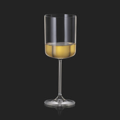 Set de 6 pahare pentru vin alb, transparent, din cristal de Bohemia, 300 ml, Anita White Wine