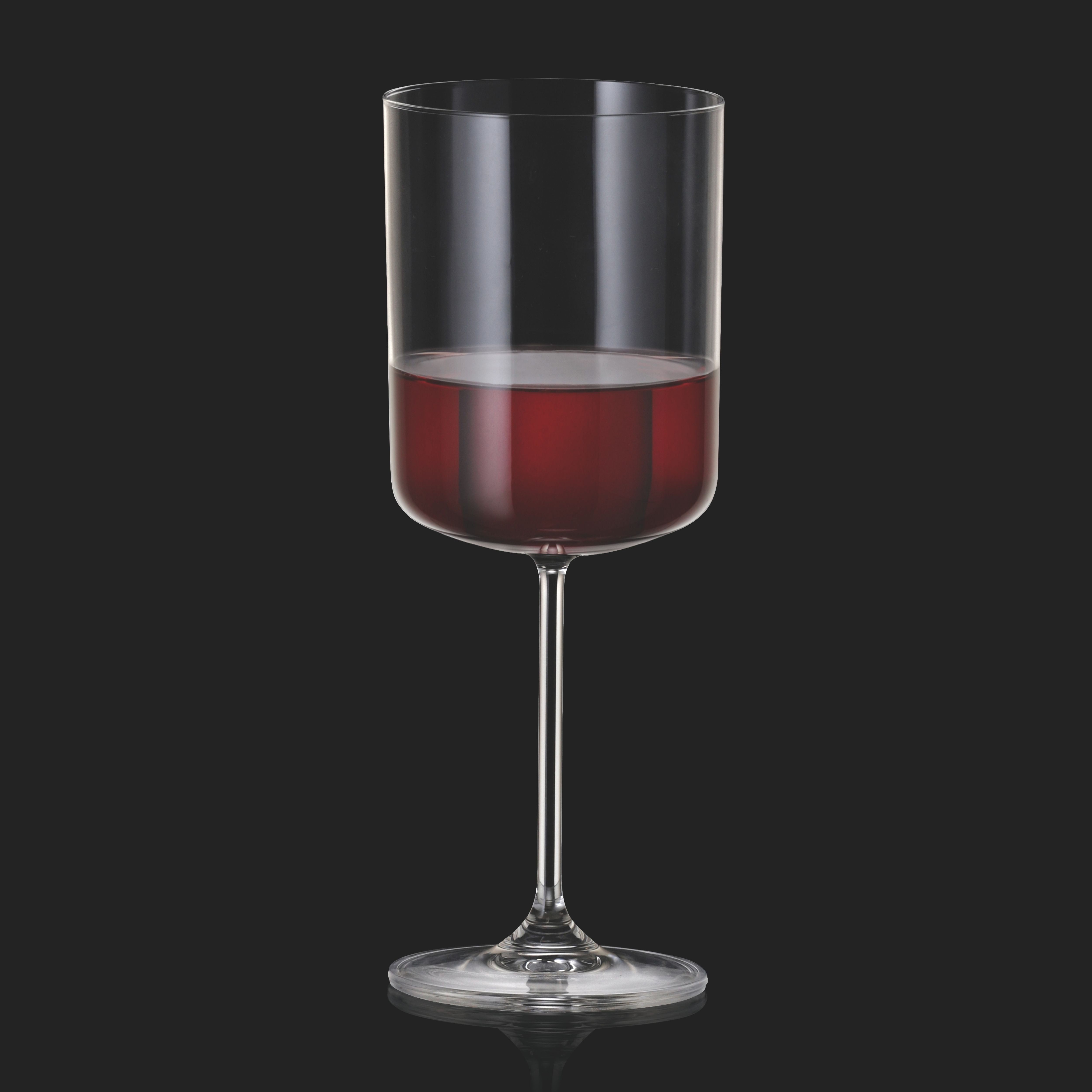 Set de 6 pahare pentru vin rosu, transparent, din cristal de Bohemia, 400 ml, Anita Red Wine, 4, hectarul.ro
