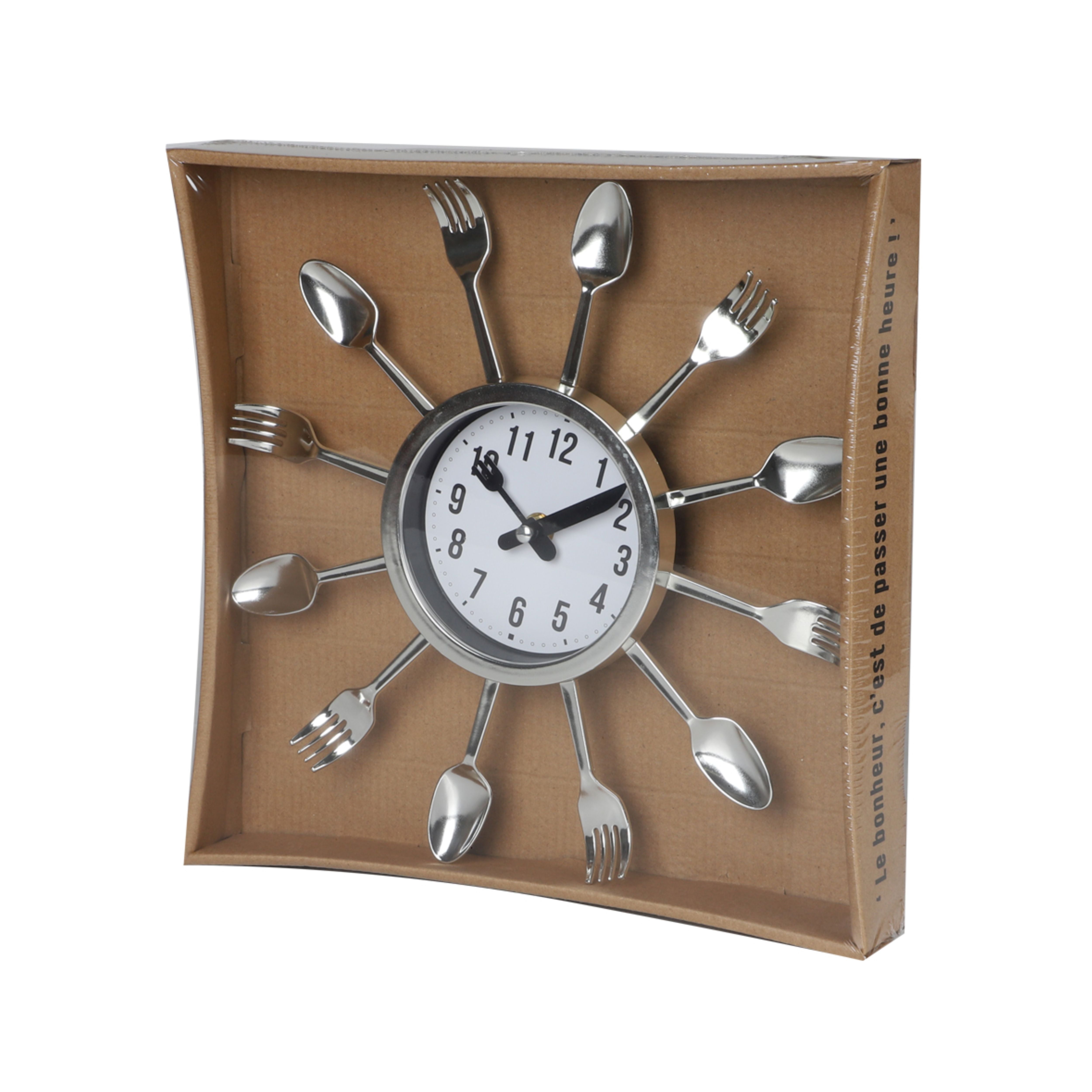 Ceas de perete Urban Living – Tacâmuri, Ø30 cm, 3, hectarul.ro