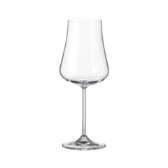 Set de 6 pahare pentru vin alb, din cristal de Bohemia, 380 ml, Aira White Wine