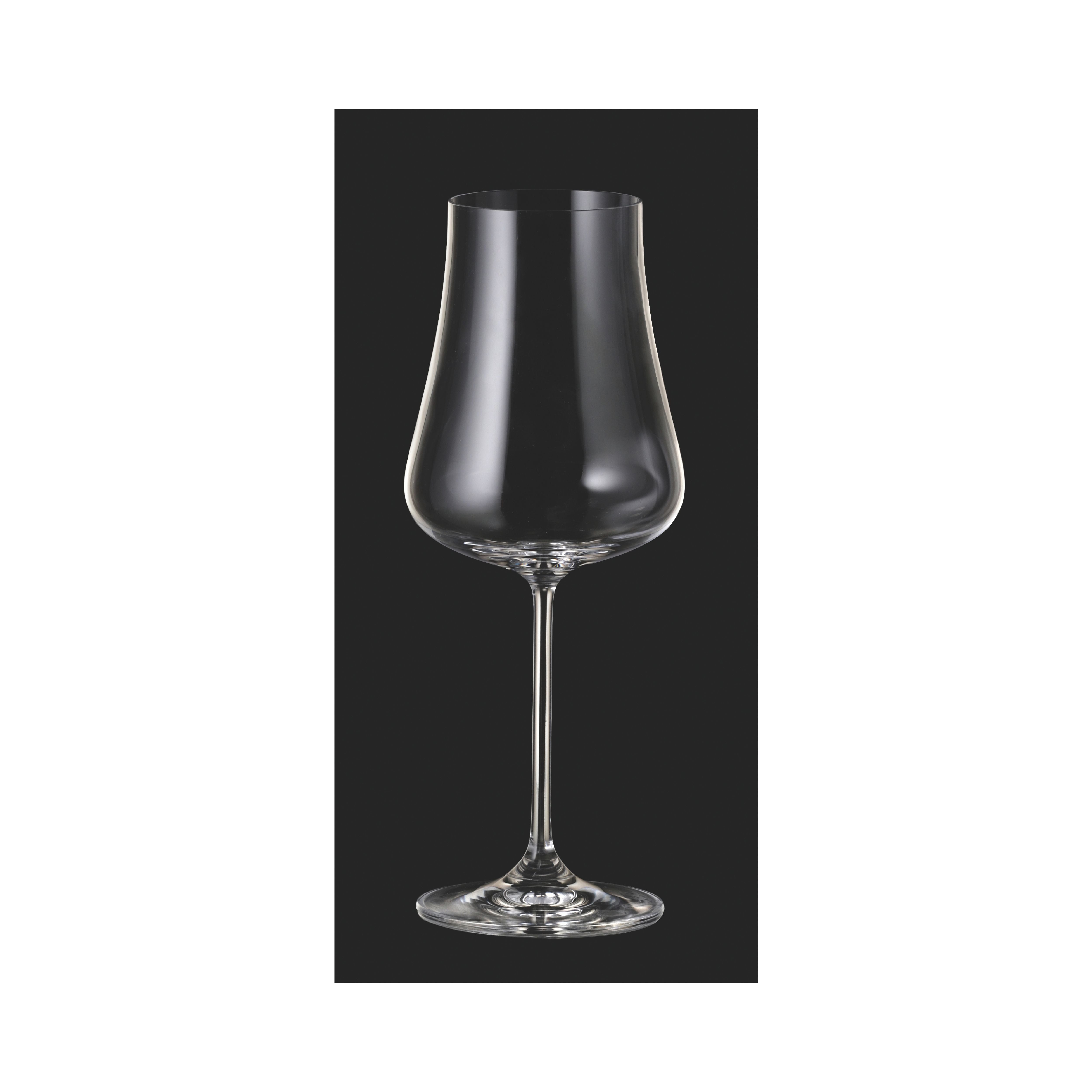 Set de 6 pahare pentru vin alb, din cristal de Bohemia, 380 ml, Aira White Wine, 4, hectarul.ro