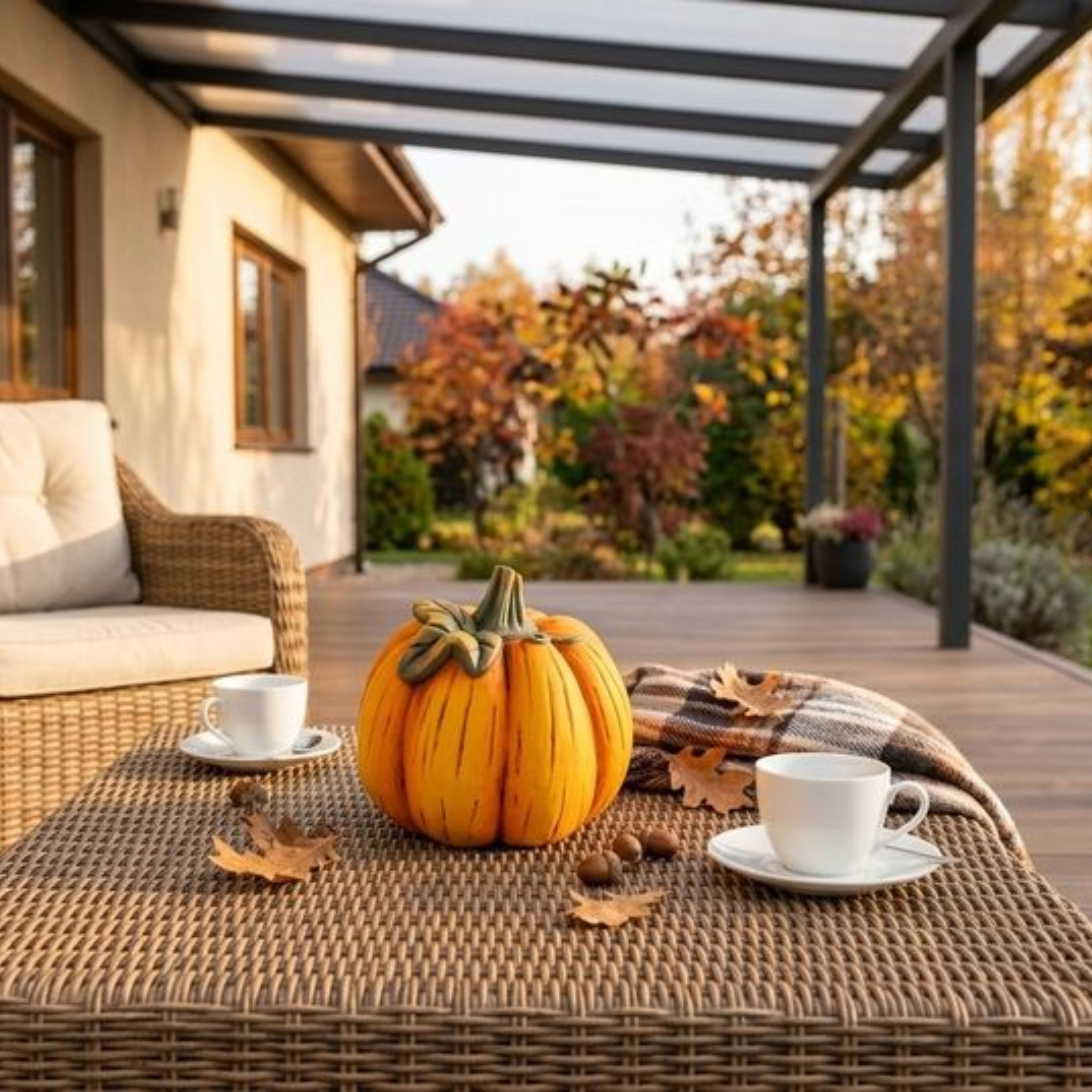 Dovleac ceramic decorativ 18,4x17,6x17 cm MagicHome Nature, 2, hectarul.ro