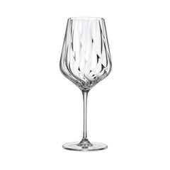 Set de 6 pahare pentru vin rosu, din cristal de Bohemia, 620 ml, Crystal Winestar Spirale