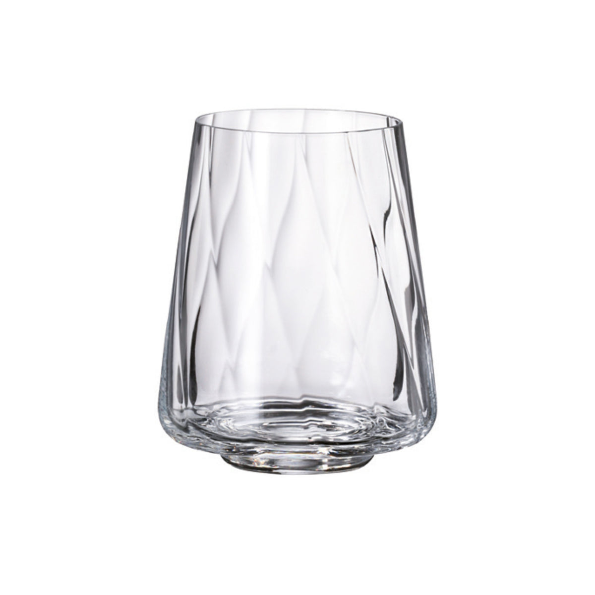 Set de 6 pahare pentru apa, din cristal de Bohemia, 400 ml, Crystal Winestar Spirale Tumbler