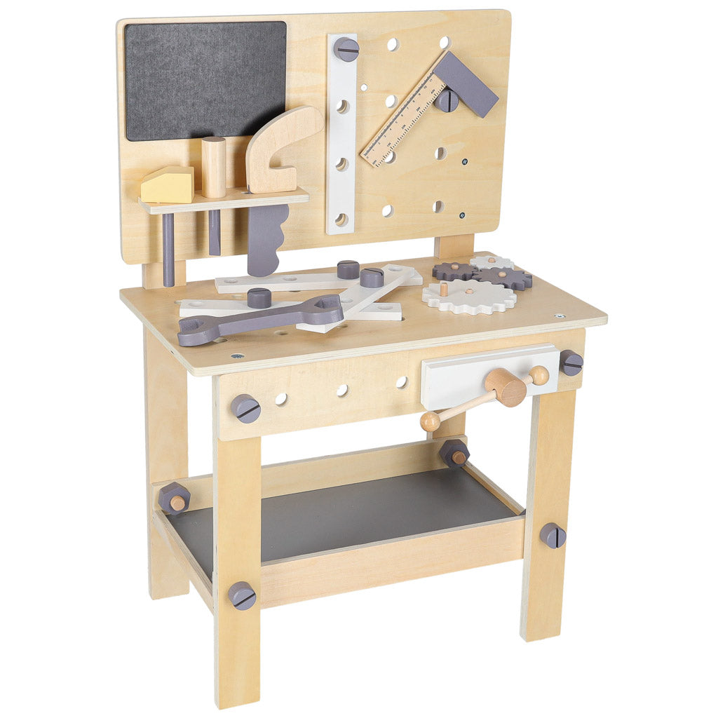 Atelier din lemn cu unelte DIY, pentru copii, 67 cm, 17, hectarul.ro