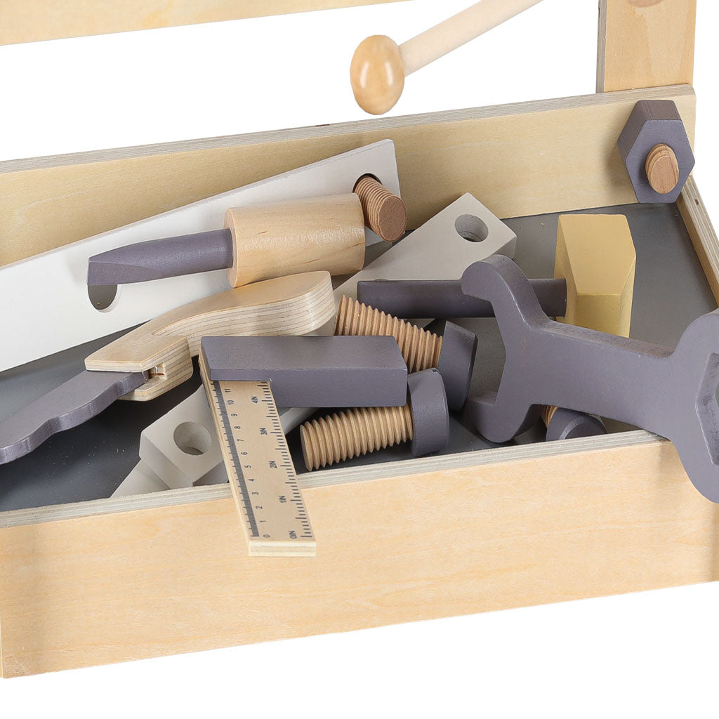 Atelier din lemn cu unelte DIY, pentru copii, 67 cm, 7, hectarul.ro