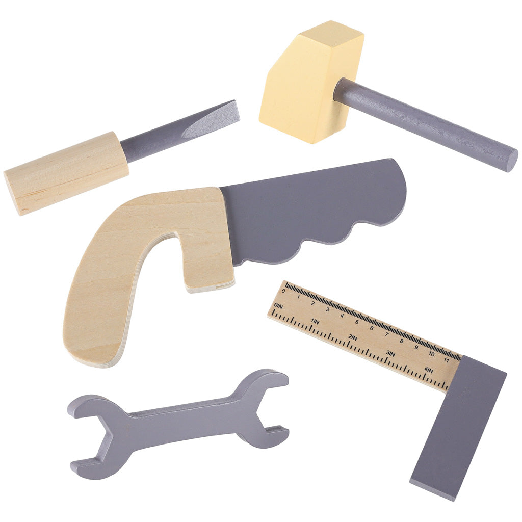 Atelier din lemn cu unelte DIY, pentru copii, 67 cm, 12, hectarul.ro