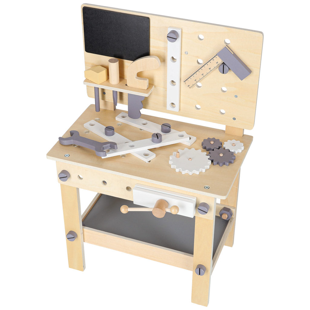 Atelier din lemn cu unelte DIY, pentru copii, 67 cm, 18, hectarul.ro