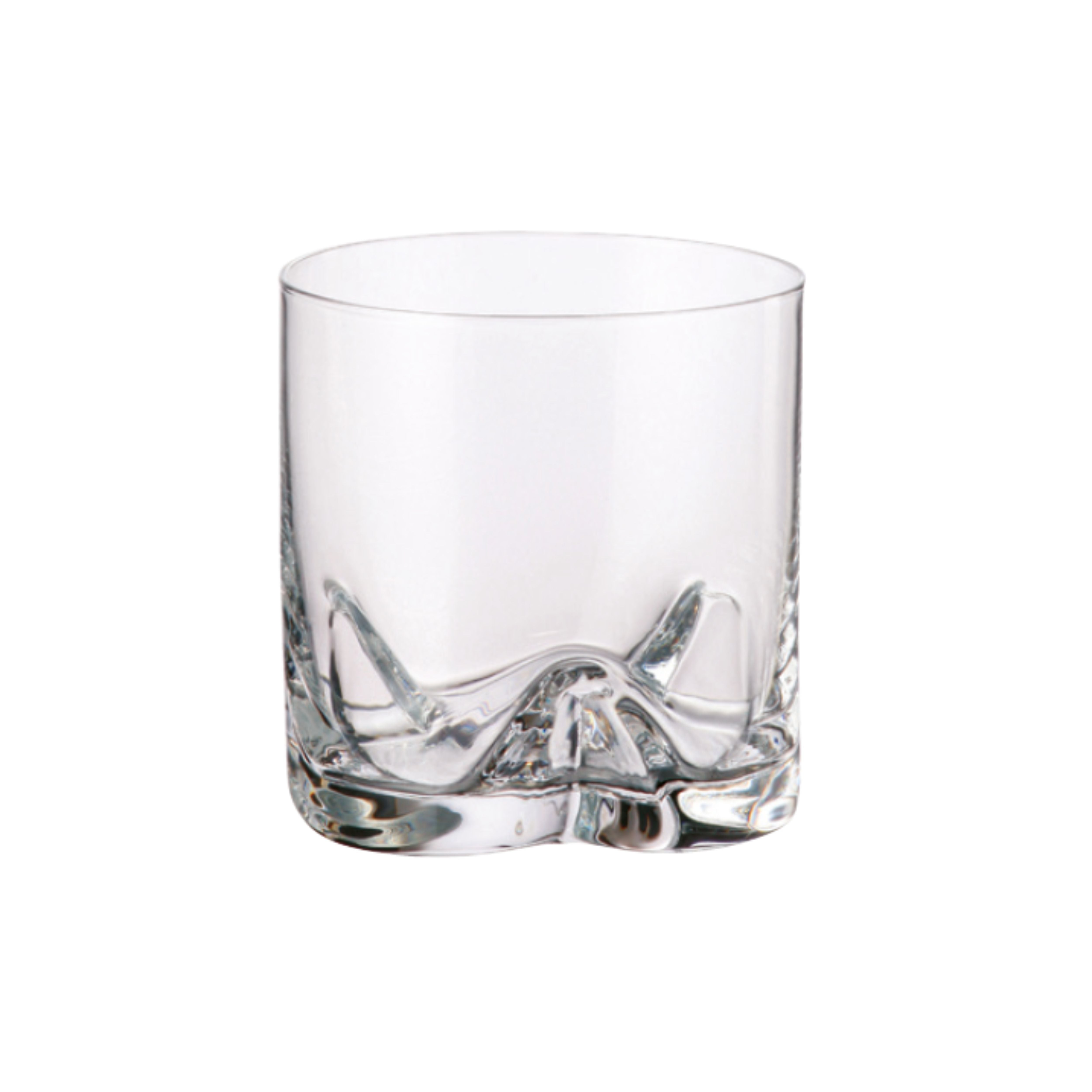 Set de 6 pahare pentru whisky, transparent, din cristal de Bohemia, 410 ml, Trio, 1, hectarul.ro