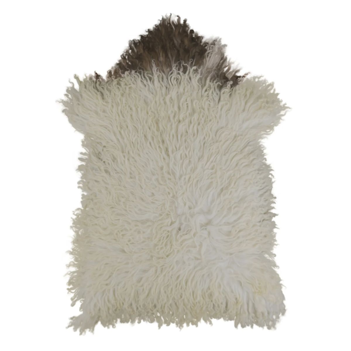 Blana naturala de oaie tibetana creata, XL (100-110 cm), culoare maro mix, 4, hectarul.ro