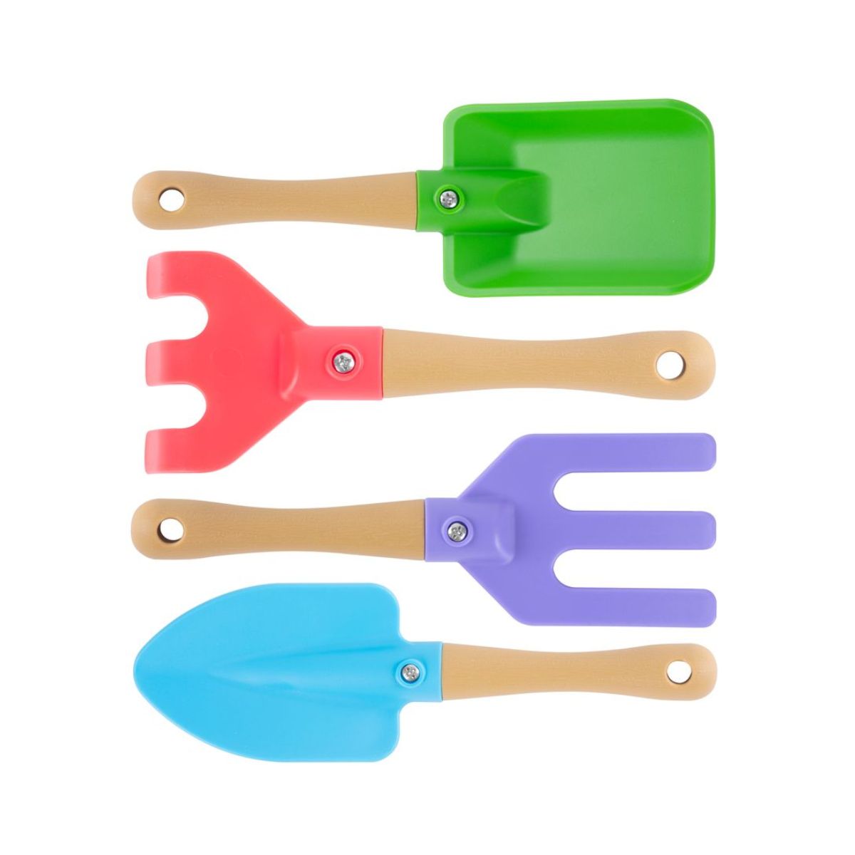 Set de 4 unelte gradinarit pentru copii Strend Pro Herrison, multicolor, 2, hectarul.ro