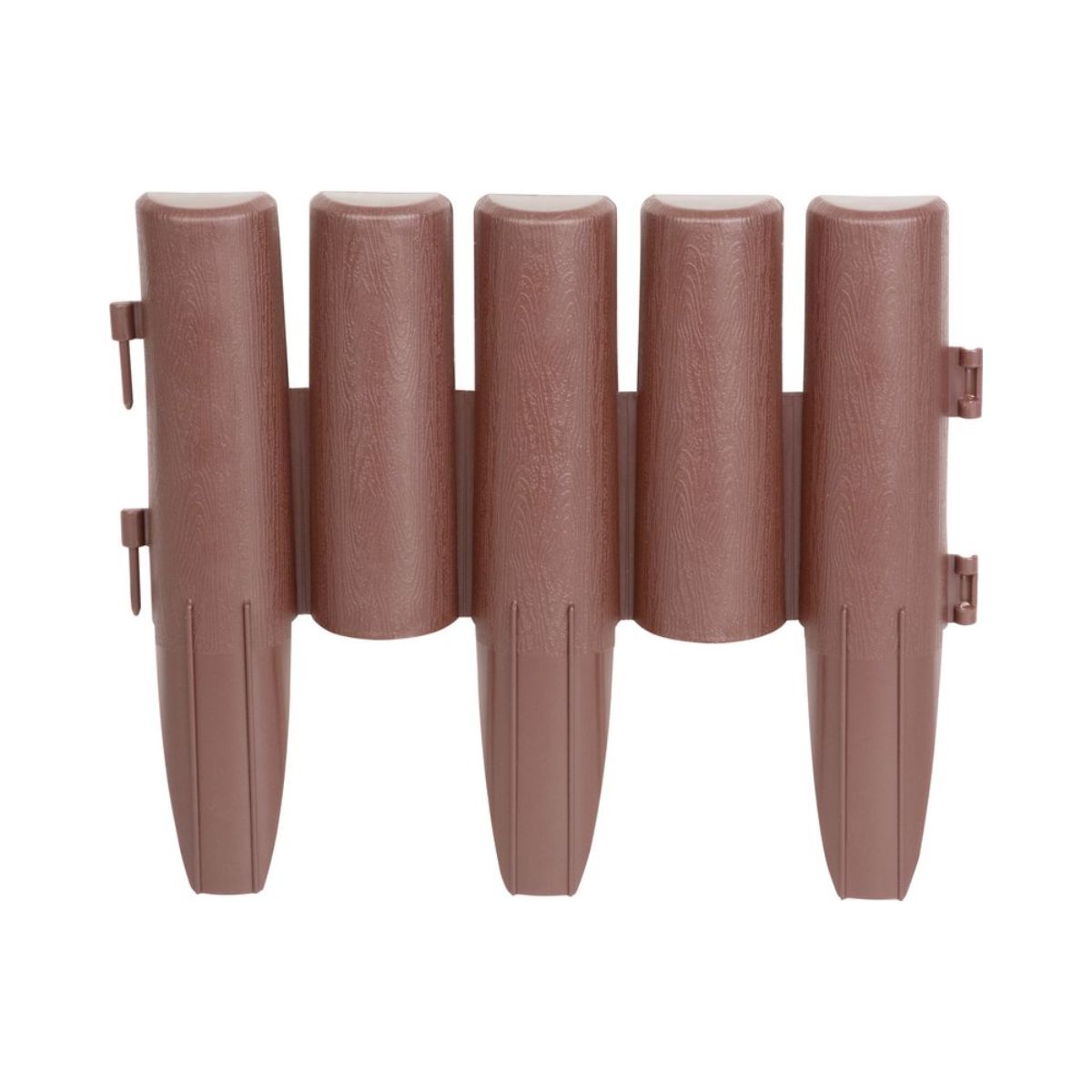 Set 8 borduri decorative din polipropilena de culoare maro inchis stabilizata UV, 27x24 cm, 3, hectarul.ro
