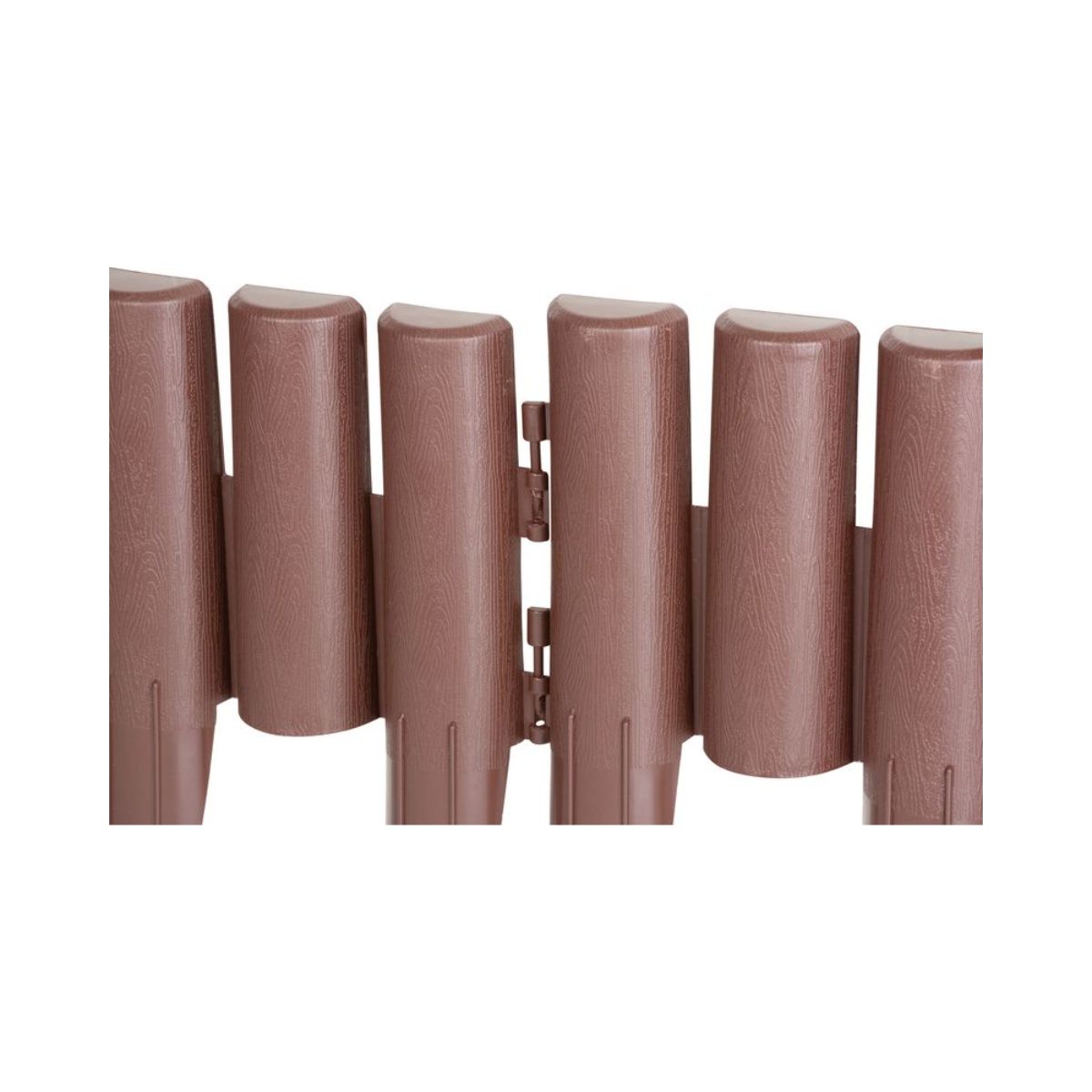 Set 8 borduri decorative din polipropilena de culoare maro inchis stabilizata UV, 27x24 cm, 4, hectarul.ro