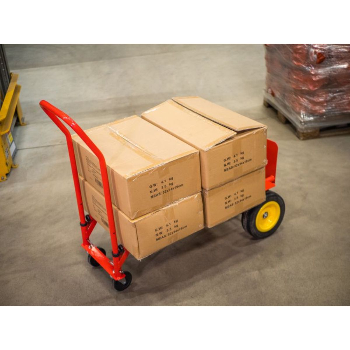 Carucior ( liza) pentru cumparaturi/marfa HT5018-Q, 2 in 1, metal, 8, hectarul.ro