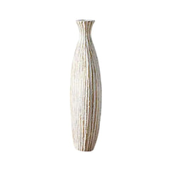 Vaza alba din polirasina 34.5 cm Nature Wood Yazhi