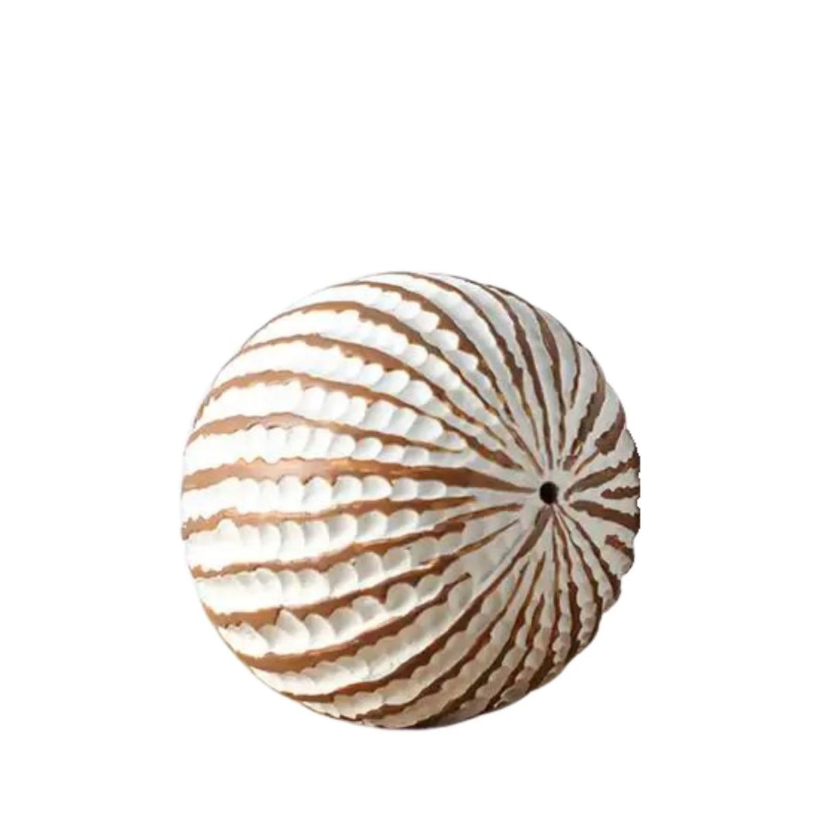 Decoratiune alba din polirasina 12 cm Nature Wood Yazhi, 1, hectarul.ro