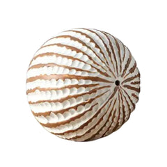 Decoratiune alba din polirasina 10 cm Nature Wood Yazhi