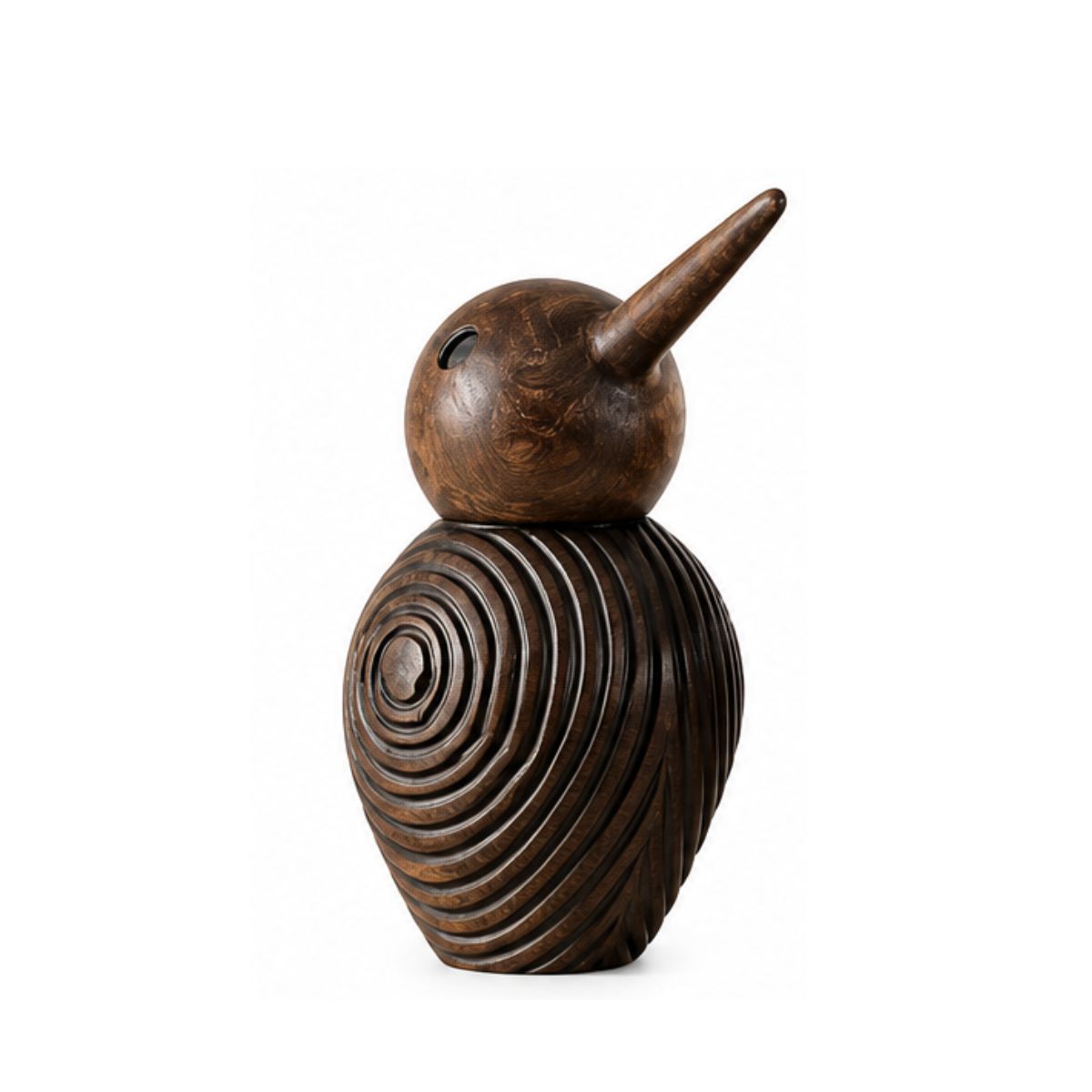 Decoratiune pasare maro din polirasina 14.5 cm Animal Yazhi