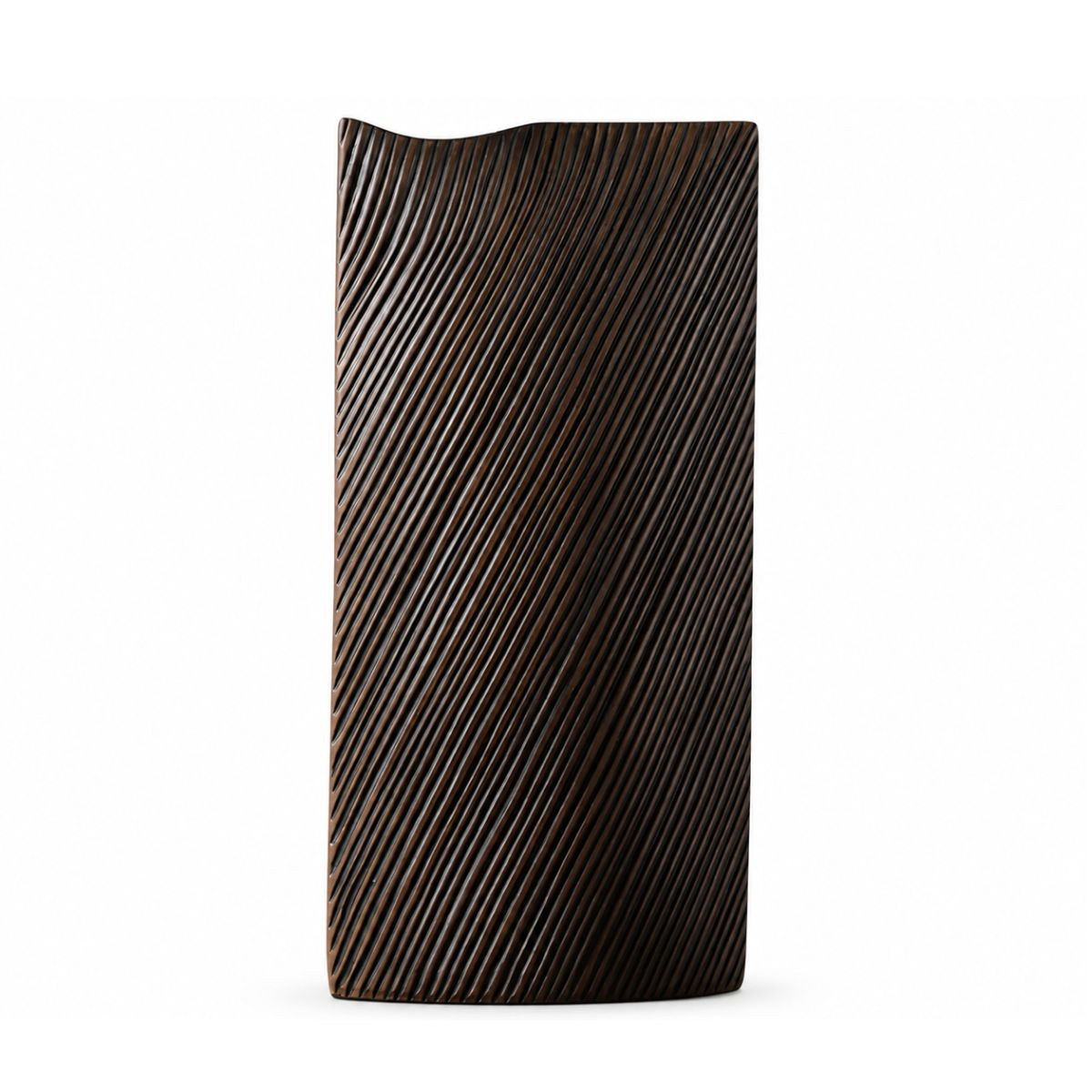 Vaza maro din polirasina 40.5 cm Straight Line Yazhi, 1, hectarul.ro