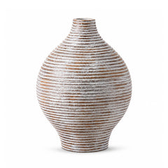 Vaza alba din polirasina 24 cm Straight Line Yazhi