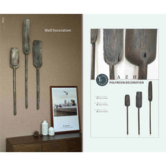 Decoratiune de perete maro din polirasina 108 cm Yazhi