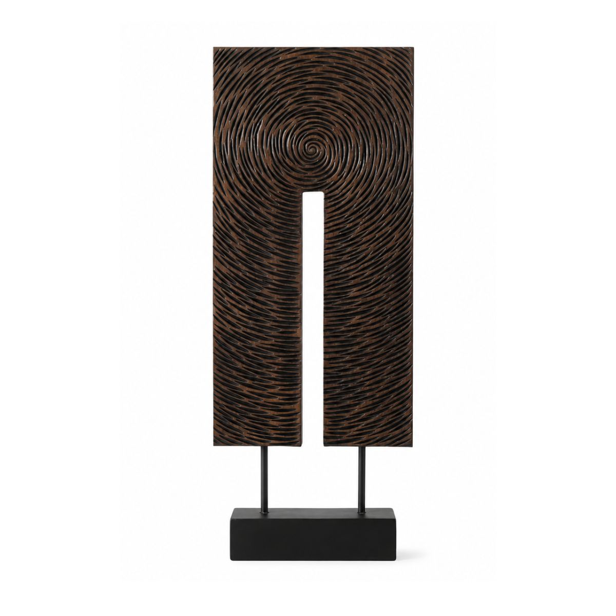 Decoratiune maro din polirasina 58 cm Spiral Yazhi, 1, hectarul.ro