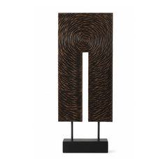 Decoratiune maro din polirasina 58 cm Spiral Yazhi