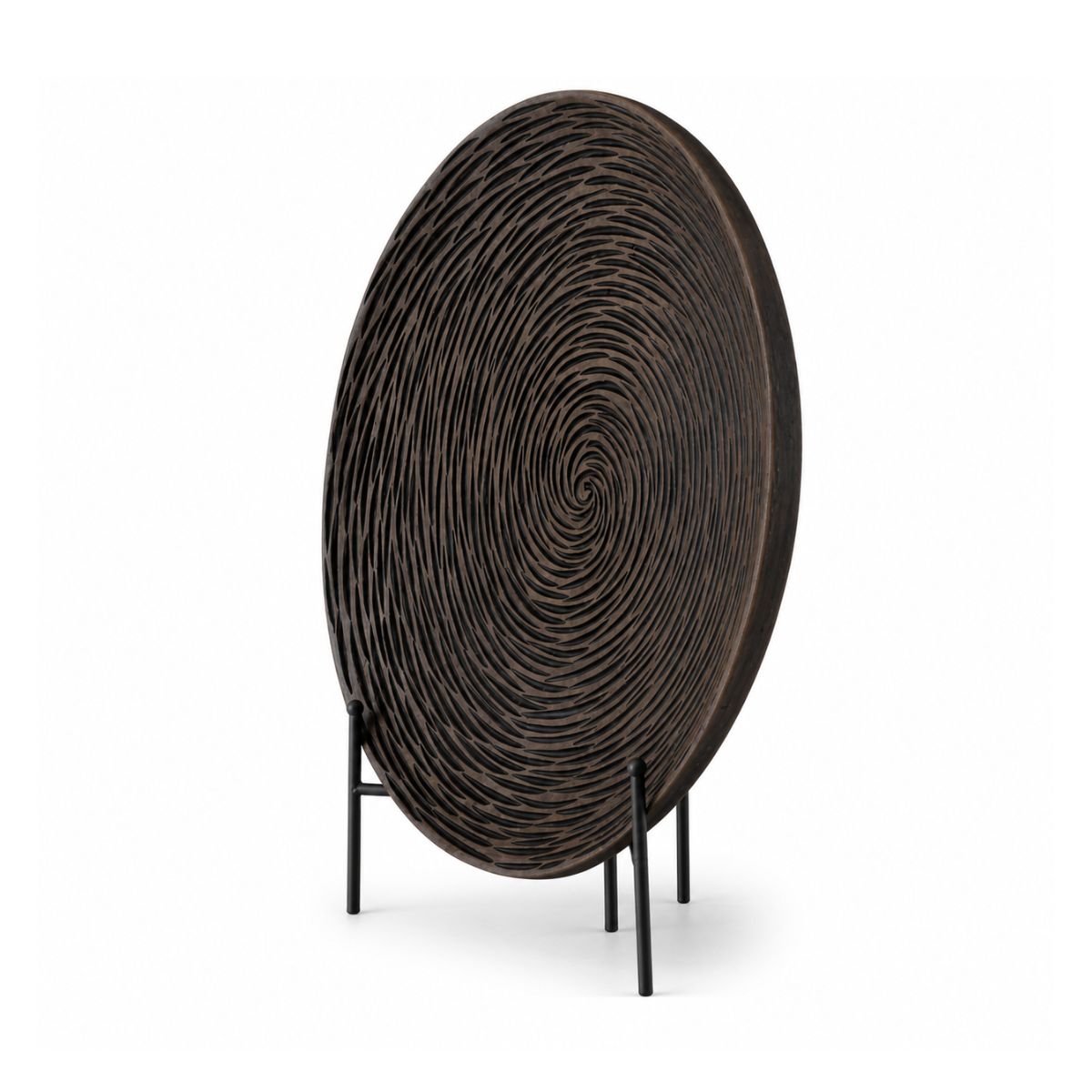 Platou decorativ din polirasina 39 cm Spiral Yazhi, 5, hectarul.ro