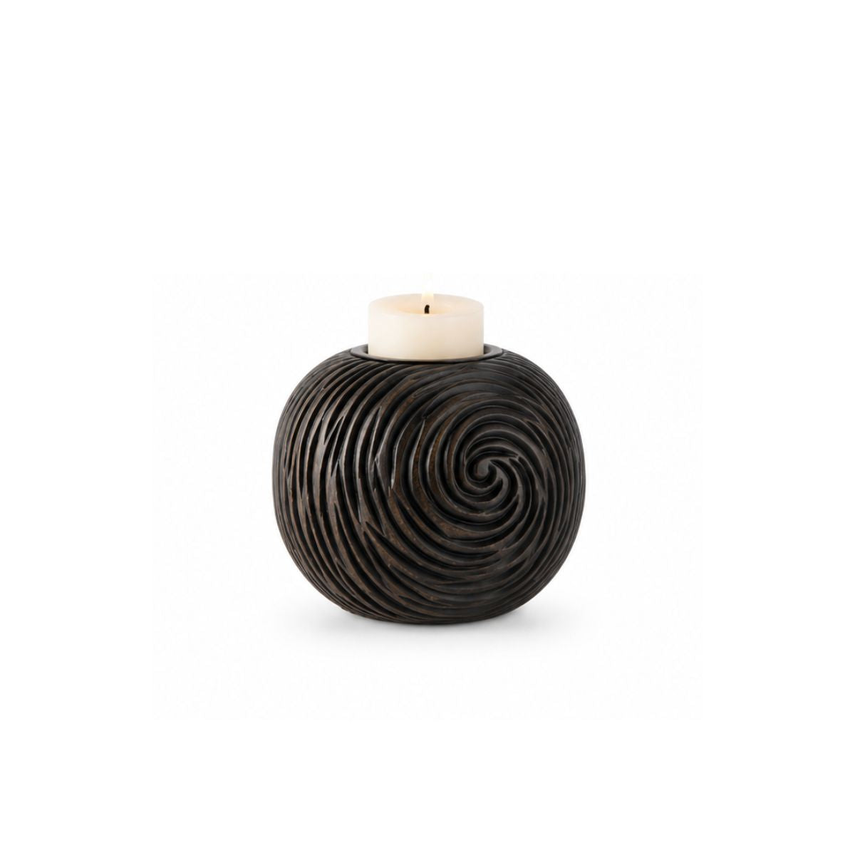 Suport de lumanare 8.5 cm Spiral Yazhi, 1, hectarul.ro