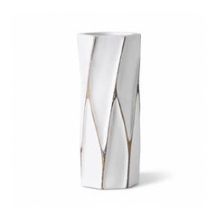 Vaza alba din polirasina 30 cm Rough Wood Yazhi